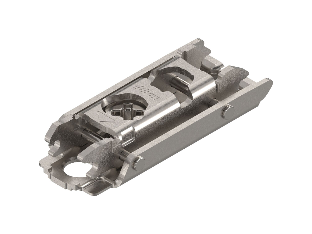 piastra clip cerniera montaggio diritta con eccentrico nichelato mm00h blum_2.png Piastra Clip Cerniera Montaggio diritta con Eccentrico Nichelato mm.00H | Blum - immagine 1